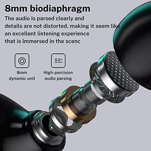 M41 Bluetooth Ear Buds, True Wireless Earbuds 120Hrs Playback with 1200mAh Battery, IPX7 Waterproof Bluetooth Earphones for Android, iPhone, PC, Laptop (Black) - color: Black