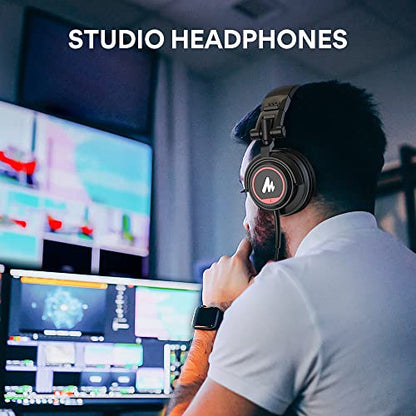 MAONO USB Podcast Microphone Bundle with Monitor Headphones, Works for Podcaster,Content Creator, Streamers.