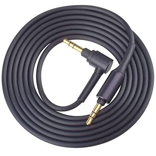 WH1000XM3 Headphone Cable Replacement Aux WH1000XM Audio Cord Compatible with Sony WH-1000XM4 WH-1000xm5 MDR-100ABN WH-H900N MDR-1A Headphones - color: Black
