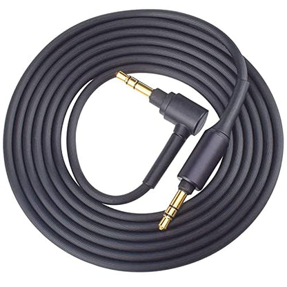 WH1000XM3 Headphone Cable Replacement Aux WH1000XM Audio Cord Compatible with Sony WH-1000XM4 WH-1000xm5 MDR-100ABN WH-H900N MDR-1A Headphones - color: Black