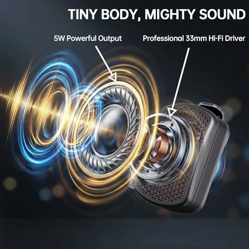 M1 Clip-on Speaker, Magnetic + IPX7 Waterproof + TWS (Teal) | Portable Wearable Mini Small Bluetooth Speaker for Construction Job Site, Golf Cart, Truck Drivers, Shirt Clip-on - color: Teal