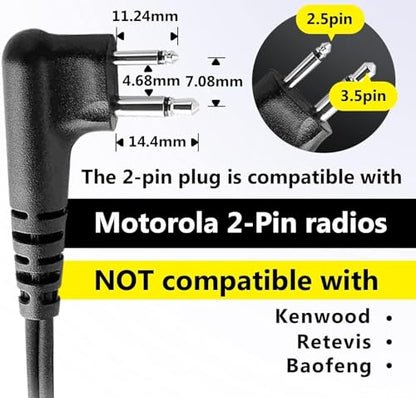 2Pin D Shape Earpiece Headset (2)