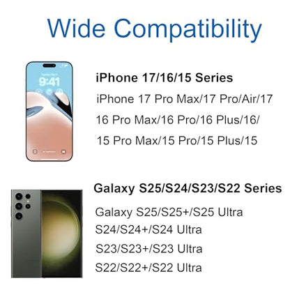 USB C to 3.5mm TRS Microphone Cable for Rode, Movo, Comica, Deity External Mic, Compatible with iPhone 15/16, Samsung Galaxy, LG, Pixel & Android Devices with USB C Port