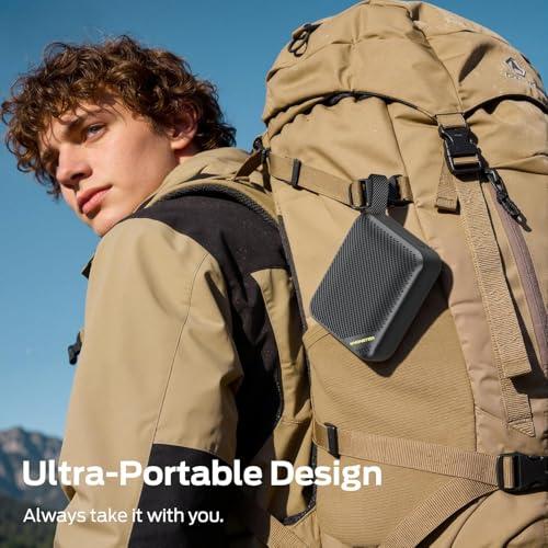 Monster S360 Portable Bluetooth Speaker, IPX7 Waterproof, Bluetooth 6.0, 20H Playtime, Powerful Stereo Sound, Support TF Card, Clear Hands-Free Calling Speaker for Home, Outdoors and Travel
