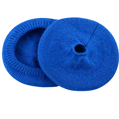 Earpads Sweater Cover Protectors with Knit Fabric for Beats Solo 3/2, Solo HD/Mixr/EP Headphones and Other Headsets with 1.57-3.14 Inches Ear Cushions [ 2 Pairs ](Blue)