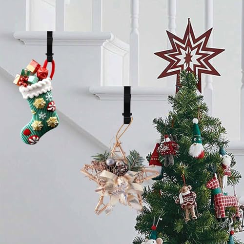 Clamp-On Under Desk Headphone Holder Backpack Hook Students' Desk Hook with Adjustable Arm Clamp Women's Bag Handbag and Christmas Stockings Holder Hanger (4 Black, 4) - style: 4 Black