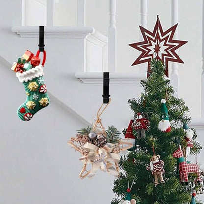 Clamp-On Under Desk Headphone Holder Backpack Hook Students' Desk Hook with Adjustable Arm Clamp Women's Bag Handbag and Christmas Stockings Holder Hanger (4 Black, 4) - style: 4 Black