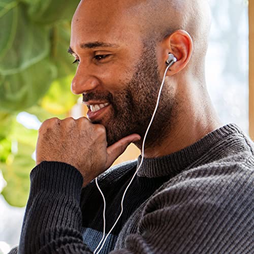 Panasonic ErgoFit Wired Earbuds,In-Ear Headphones with Dynamic Crystal-Clear Sound and Ergonomic Custom-Fit Earpieces (S/M/L),3.5mm Jack for Phones and Laptops,No Mic-RP-HJE120-S (Silver) (Pack of 10) - color: Silver, size: S/M/L (Pack of 10), style: No M