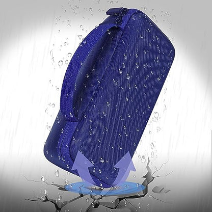 co2CREA Hard Case for BolaButty X-GO C27C Bluetooth Speaker Speaker,Blue | Travel Protective Storage Bag with Mesh Pocket & Handle, Shockproof EVA Shell and Soft Lining - color: Blue
