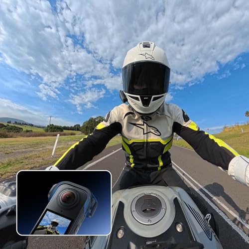 Insta360 X4 Air Mic Windshield | Acoustic foam inserts with metal mesh and snap-on frame for wind reduction, audio clarity and 360 shots