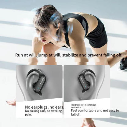 Wireless Earbuds with Ear Hooks Bluetooth Headphones with Earhook,ENC Noise Cancelling Mic,60Hrs Playtime,IPX7 Waterproof,9D Stereo Sound,Power Display,Bass in Ear Earphones for Running Workout,Blue - color: Blue