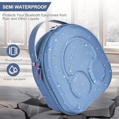EVA Hard Case Compatible with JBL Tune 710BT / 720BT / 770NC, and Sony WH-CH710N/WH-CH720N/WH-CH702N Noise Canceling Wireless Headphones, Premium Travel Protective Storage Bag - Blue - color: Blue