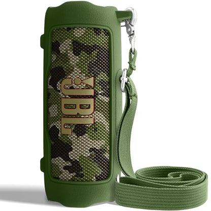 Silicone Cover for JBL Flip 7 Portable Bluetooth Speaker | Scratch-resistant, Unhindered Sound, Silicone Construction, Portable Carrying Silicone Cover, Green Silicone Cover - color: Green Cover