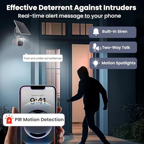 2 Pack 2.4G&5G Solar Security Cameras Wireless Outdoor with Free Cloud - color: White - 2 Pack 2.4G&5G Solar Panel Camera