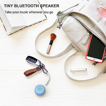 LEICEX Travel Bluetooth Speaker, Tiny Small Speakers Bluetooth Wireless Pillow Perfect for Travel Outdoor Sound (Blue) - color: Tiny-Blue