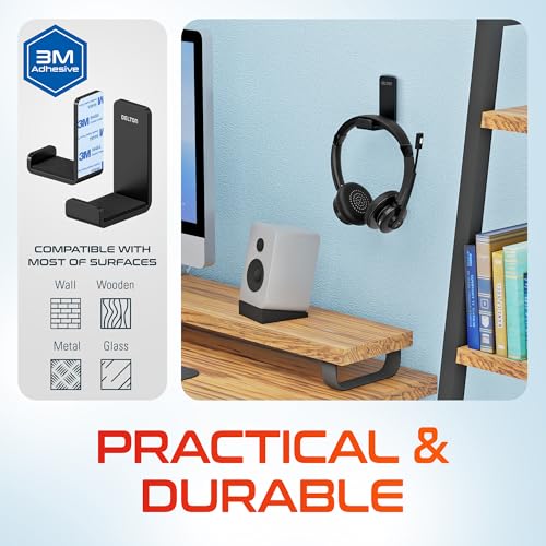 Delton Wireless Computer Headset with USB Dongle and Headset Hook | Trucker Bluetooth Headset with Noise Canceling Mic, 35Hrs talk time, Headset for Drivers, Office, Call Center Work - Black - size: Headset with USB Dongle + Headset Hook
