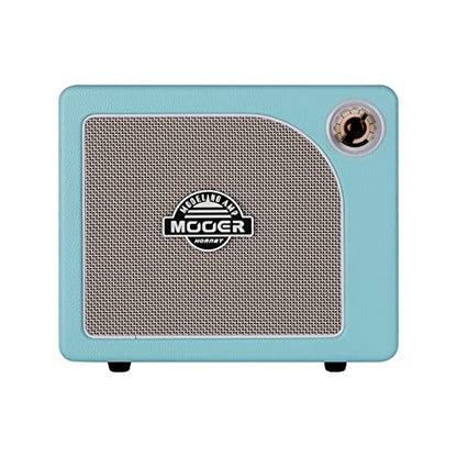 MOOER Guitar Amplifier Combo 15W, Practice Amp with 9 Digital Amp Models, 6.5" Speaker, Bluetooth, Headphone Output, for Electric/Acoustic Guitar and Bass - Hornet Blue - color: blue