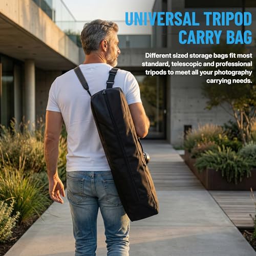 Tripod Bag Case，Tripod Storage Bog Bag with Shoulder Strap,Multifunctional Carrying Case for Mic Stand, Music Stand, Drum Hardware, Speakers, light, Ring Light Projector Stand (33*4*4 inch) - size: 33*4*4 inch