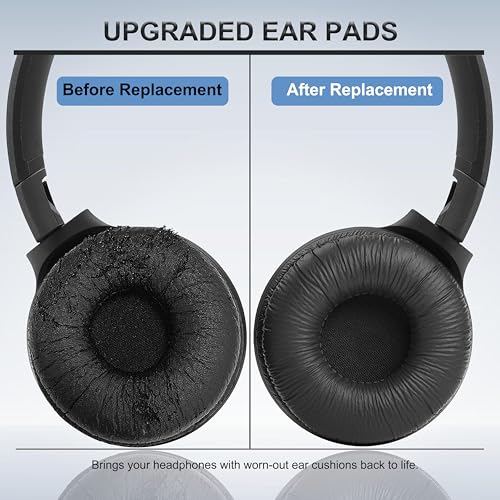 70MM Earpads Replacement Ear Pads for Sony Headphones Ear Cushions (2 Pack) | Work for Sony MDR-ZX100 ZX110 ZX110NC WH-CH500 CH520 CH510 V150 V250 V200 JBL Tune 450BT 500BT 510BT 660NC Headsets