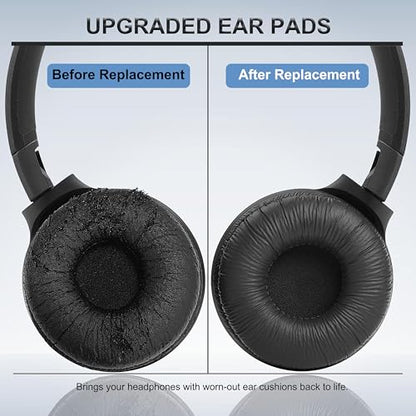 70MM Earpads Replacement Ear Pads for Sony Headphones Ear Cushions (2 Pack) | Work for Sony MDR-ZX100 ZX110 ZX110NC WH-CH500 CH520 CH510 V150 V250 V200 JBL Tune 450BT 500BT 510BT 660NC Headsets