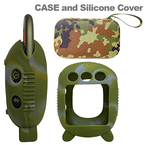 JCHPINE Silicone Cover and Carrying Case for JBL Clip 4 Bluetooth Speaker - color: Squad Green