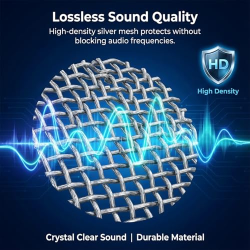 80 Pcs Earbud Dust Filters Compatible Mesh Net Replacement Sweat Resistant Protective Filt Stainless Dust Earphones Proof Accessories for in Ear Headphones