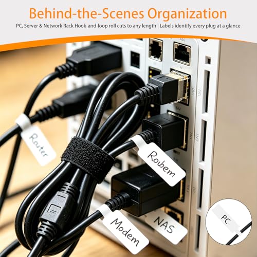 Gaming Desk Cable Management Kit 114PCS — 360° Spring Clips, Heavy-Duty Power Strip Holder, Reusable Cable Ties & Labels | Battlestation Organizer for Gamers & Streamers