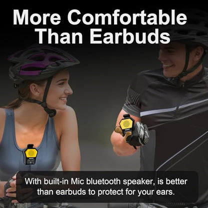 Wearable Bluetooth Speaker, Portable Wireless Clip-on Mini Water-Resistant Speaker, 12H Playtime, Built-in Mics for Hands-Free, Small Wireless Bluetooth for Jobsite/Sports/Outdoor