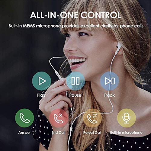 USB C Headphones for iPhone 17/16/15 Pro Max,Type C Earbuds Wired Earphones