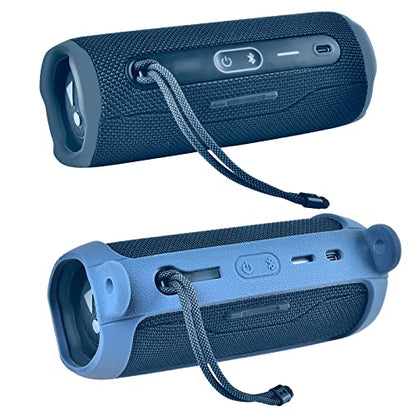 Comecase Silicone Case for JBL FLIP 6 Waterproof Portable Bluetooth Speaker - color: Blue
