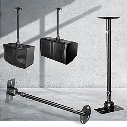 Speaker Bracket Speaker Ceiling Bracket Speaker Wall Bracket Heavy-Duty Surround Speaker Stand Universal Size Speaker Stand can Withstand 50kg Speaker Stand
