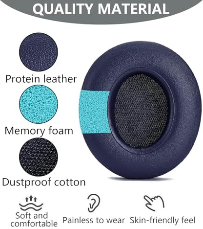 Replacement Ear Pads Compatible with Beats Studio 3 Wireless Dark Blue - color: dark blue
