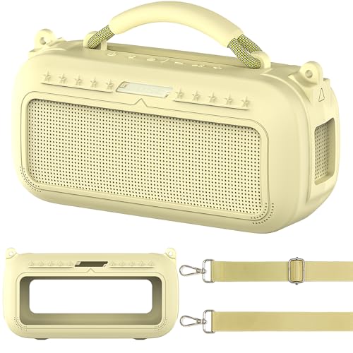 JCHPINE Silicone Cover Case for Bose SoundLink Max Portable Speaker - color: Citrus Yellow Case