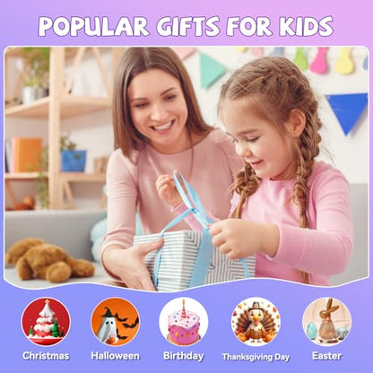 Mini Karaoke Machine for Kids Girls Boys - Birthday Gifts for Ages 4 5 6 7 8+ Year Old - Portable Bluetooth Speaker with 2 Wireless Microphone - Kids' Instrument Accessories - Pink - style: Pink