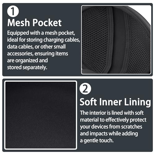 for Beats Studio Pro/Studio3/Solo4/Solo3 Headphones Hard Case, Black - color: Black Case