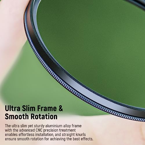 Neewer 95mm Polarizing Filter, 24 Layer Multi Resistant Nano Coated MC CPL Circular Polarising Filter, HD Optical Glass Polarizer/Ultra Slim/Reduce Reflection/Enhance Contrast/Reduce Glare - size: 95mm