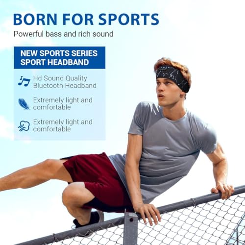 LC-dolida Sleep Headphones Bluetooth 5.4, Headband Headphones Earphones Wireless, Sleep Mask for Gifts,Workout,Jogging,Yoga（Lightning Pattern） - color: Lightning pattern