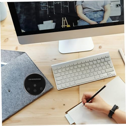 Omnidirectional USB Microphone for Live Recording and Game Chatting Compact Desktop Mic for Laptop and Meetings Easy to Use and Portable