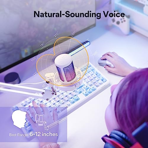 MAONO USB Gaming Microphone with Monitor Headphones, DGM20S, MH601