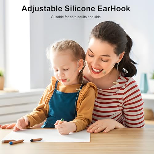 Headset Microphone Single Ear Earset Headworn Low Profile Omnidirectional On-Ear Audio Condenser Mic for Sennheiser Wireless System Bodypack Transmitter, Musicians, 3.5mm Female Screw Plug - size: 3.5mm Female Screw Plug for Sennheiser Only