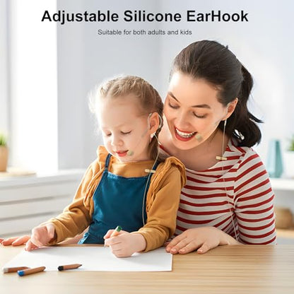 Headset Microphone Single Ear Earset Headworn Low Profile Omnidirectional On-Ear Audio Condenser Mic for Sennheiser Wireless System Bodypack Transmitter, Musicians, 3.5mm Female Screw Plug - size: 3.5mm Female Screw Plug for Sennheiser Only