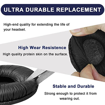 Ear Cushions for Plantronics Headset Replacement Ear Pads (4 Pack) | Work for Plantronics HW251N HW261N HW510 HW520 Blackwire C320 3210 3220 3320 Jabra Biz 1500 GN2000 PRO 920 9450 Headphones