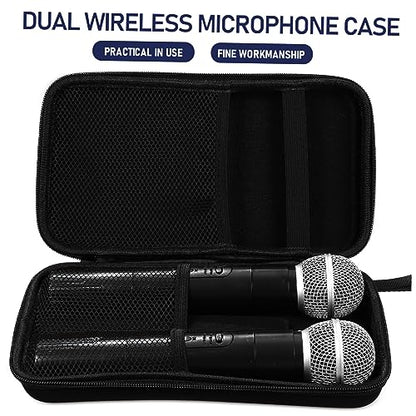 Holibanna Wireless Microphone Storage Case Double Zipper Travel Handle