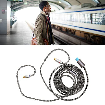AstraLoom MMCX Replacement Earphone Cable Silver Plated Copper 3 in 1 Design with 2.5mm 3.5mm 4.4mm Connectors for SENNHEISER IE300 IE600 IE900 and Other MMCX Headphones High Fidelity Audio