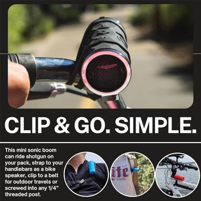 Outdoor Tech - Buckshot 2.0 Bluetooth Speaker, Red - Portable Speaker, Rugged Waterproof Wireless - Perfect for Biking, Boats, Camping, Hiking, Pool, Beach, Golf Cart - color: Red