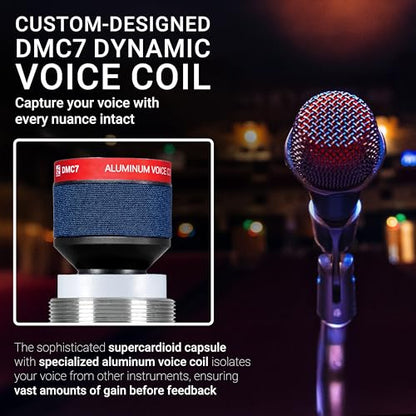 SE ELECTRONICS V7 MC1 Wireless Microphone Capsule - Compatible with Shure Wireless Transmitters - Professional Dynamic Microphone for Singing, Speech & Music Studio Recording (Red) | Compatible with Shure Wireless Transmitters, Professional Dynamic Microp