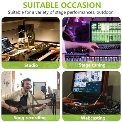6 Channel Audio Interface Sound Board Mixing Console 16-Bit DSP DJ Mixer Audio Reverb Effect +48V Phantom Bluetooth Studio Audio Mixer For Karaoke Studio Streaming Recording