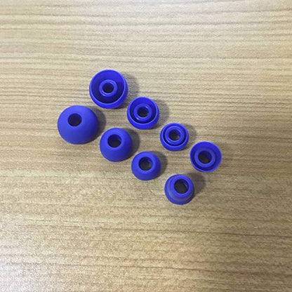Replacement Silicone Earbuds Ear Tips Eargels Buds Set Compatible with Beats Powerbeats 3 Powerbeats 2 Wireless in-Ear Earphones (4 Pairs/Dark Blue) - color: Dark Blue