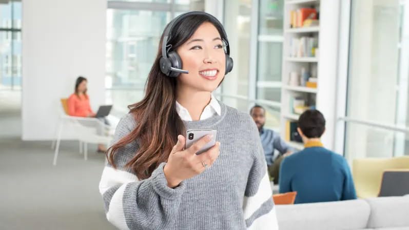 Logitech Zone Wireless Plus Bluetooth Headset Designed for the Open Office