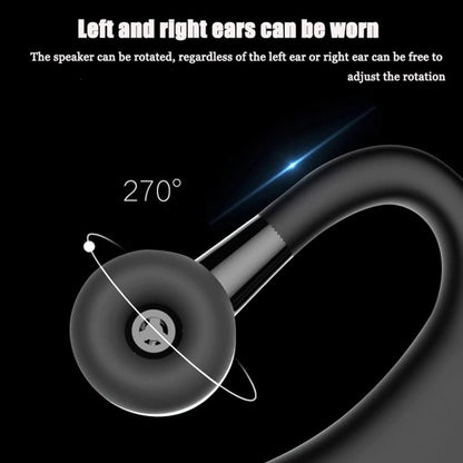 Bluetooth Headset Wireless Business Single earpiece Voice Answer in Ear Earbuds for Trucker Driving Running 10 Hour Battery Noise Cancelling Headphones Black V9
